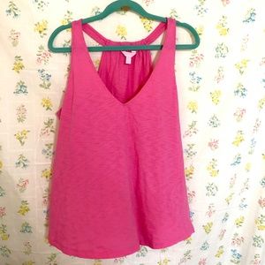 XL Lilly Pulitzer Minka Trapeze Tank Top Pink